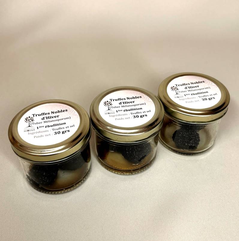 Lot de 3 verrines de truffes d'hiver de 30grs