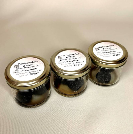 Lot de 3 verrines de truffes d'hiver de 30grs