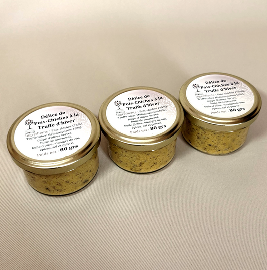 Lot de 3 délices de Pois-Chiches à la truffe d'hiver