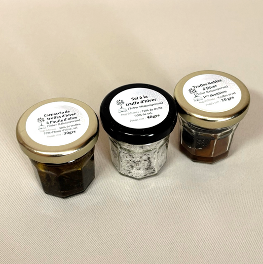 Lot de nos 3 spécialités à la truffe d'hiver petit format